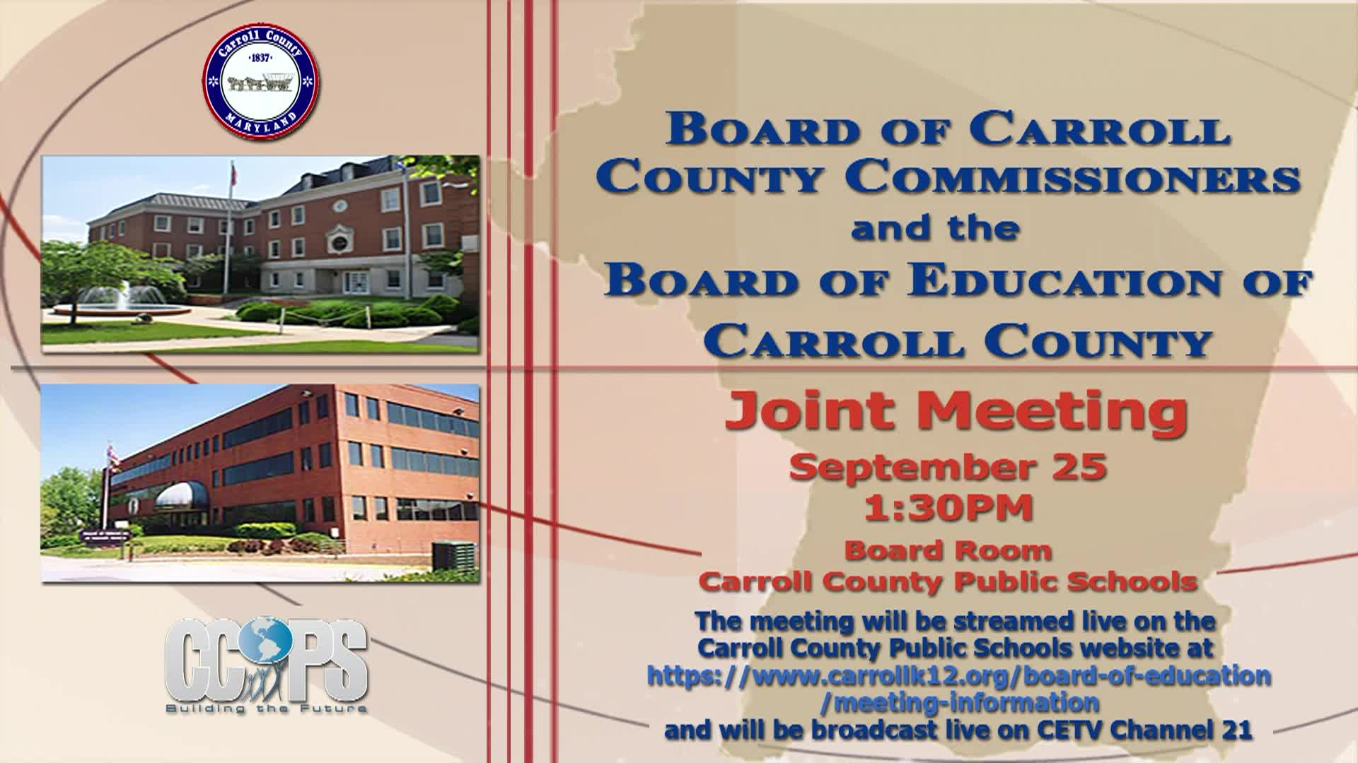 Joint Meeting with Board of Education and Board of County Commissioners